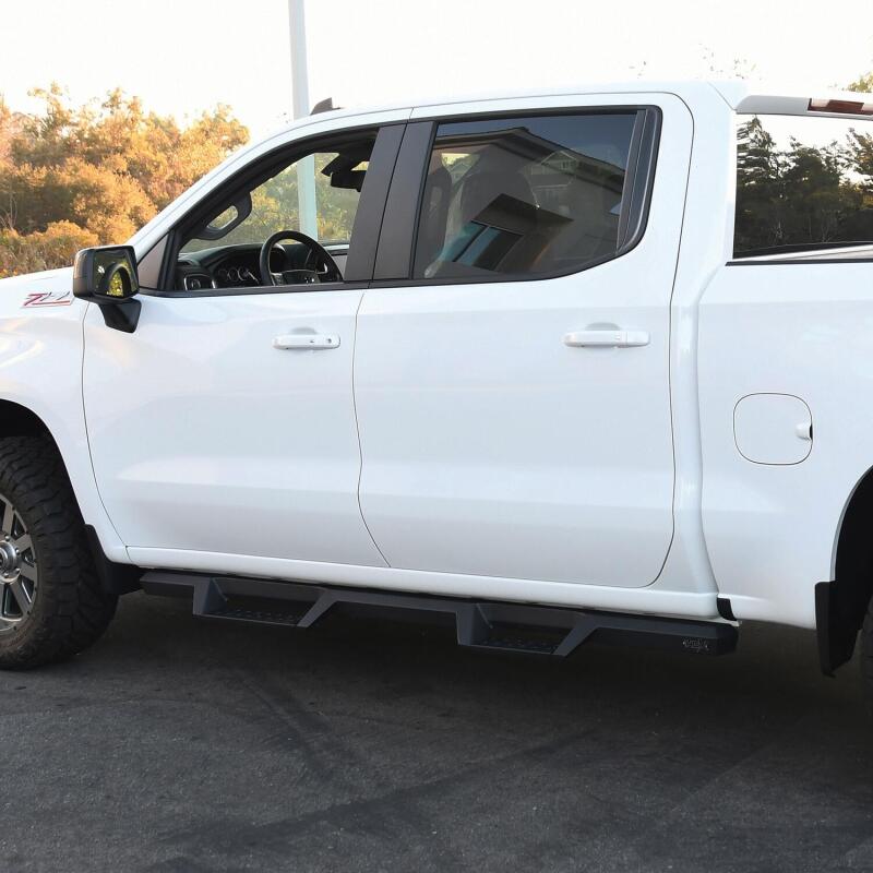 Westin Automotive 56-14135 Nerf Bar; HDX; With Drop Down Steps for 2019-2025 Chevrolet Silverado / GMC Sierra 1500 Crew Cab