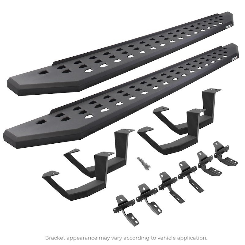 Go Rhino 6945168720PC Running Board; RB20; With Drop Down Steps