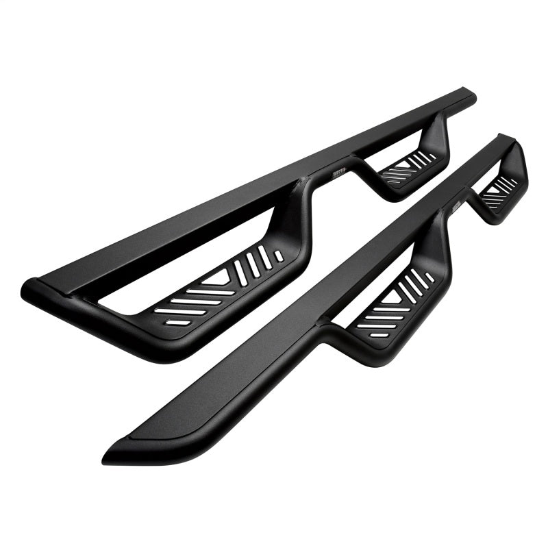 Westin Automotive 20-14065 Nerf Bar; Outlaw; With Drop Down Steps; 18-25 Jeep Wrangler JL Unlimited