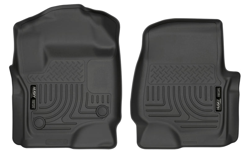 Husky Liner 13301 Floor Liner; WeatherBeater™; 2017-2025 Ford Super Duty (Crew Cab / Super Cab)