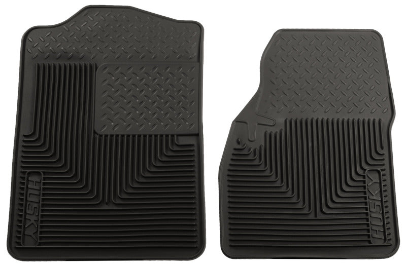 Husky Liner 51041 Floor Mat; Heavy Duty Floor Mats ™; 94-01 Dodge Ram 1500/2500/3500/80-96 Ford Bronco Heavy Duty Black Front Floor Mats