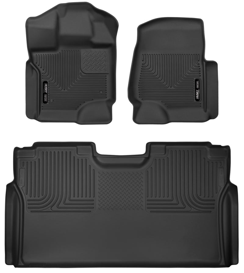 Husky Liner 53498 Floor Liner; X-act Contour™; 15-25 Ford F-150 SuperCrew Cab