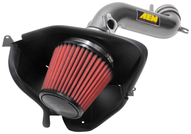 AEM Induction 21-827C Cold Air Intake; Gunmetal Gray Aluminum Tube