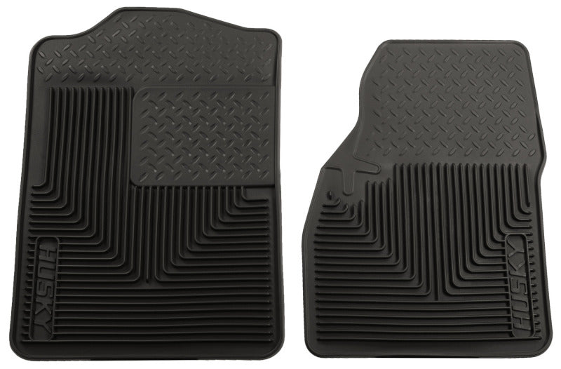 Husky Liner 51041 Floor Mat; Heavy Duty Floor Mats ™; 94-01 Dodge Ram 1500/2500/3500/80-96 Ford Bronco Heavy Duty Black Front Floor Mats