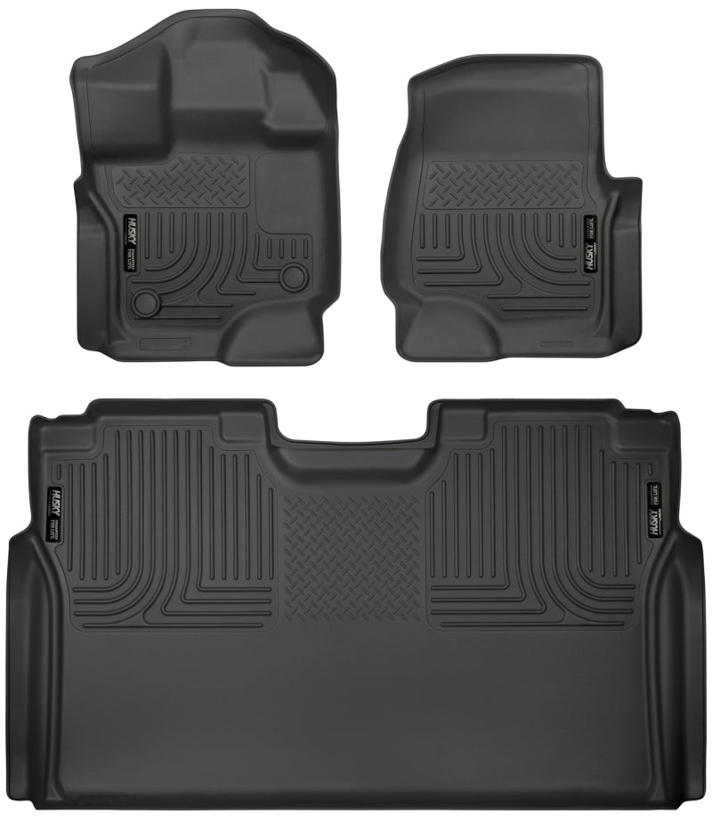 Husky Liner 94041 Floor Liner; WeatherBeater™; 15-25 Ford F-150 SuperCrew