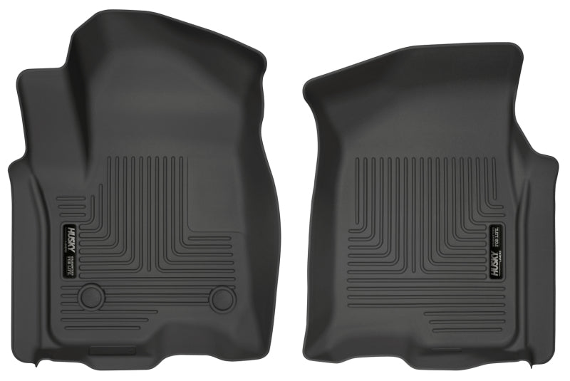 Husky Liner 13211 Floor Liner; WeatherBeater™; 2019-2025 Chevrolet Silverado 1500 Crew Cab