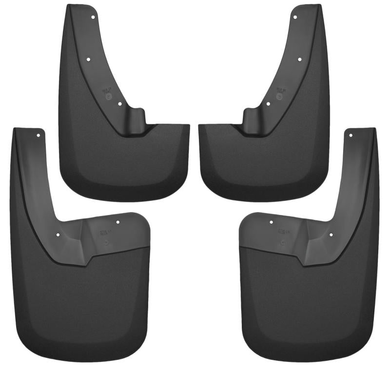Husky Liner 58186 Mud Flap; Custom Mud Guards ™; 09-24 Dodge Ram 1500/2500 Both w/ OE Fender Flares Front and Rear Mud Guards - Black