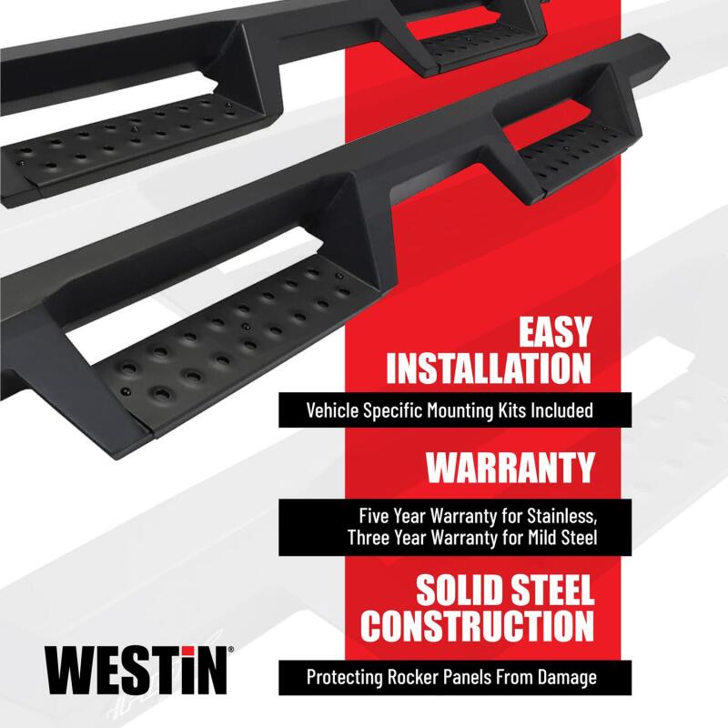 Westin Automotive 56-14165 Nerf Bar; HDX; With Drop Step Plates; 3 Inch; 2020+ Jeep Gladiator