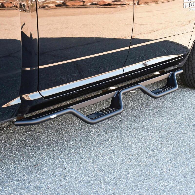 Westin Automotive 20-13565 Nerf Bar; Outlaw; With Drop Down Steps; 19-23 RAM 1500 Classic Crew Cab