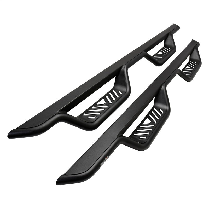 Westin Automotive 20-12775 Nerf Bar; Outlaw; With Drop Down Steps; 05-22 Toyota Tacoma Double Cab
