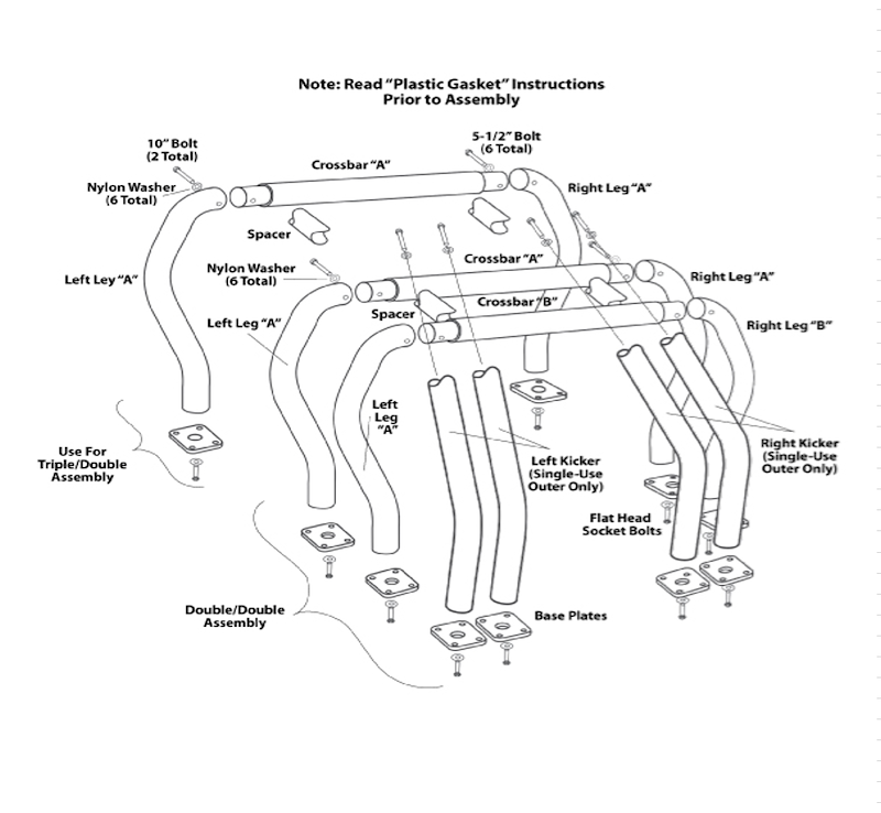 Go Rhino 9109370SSB Truck Bed Bar; Bed Bars Kit