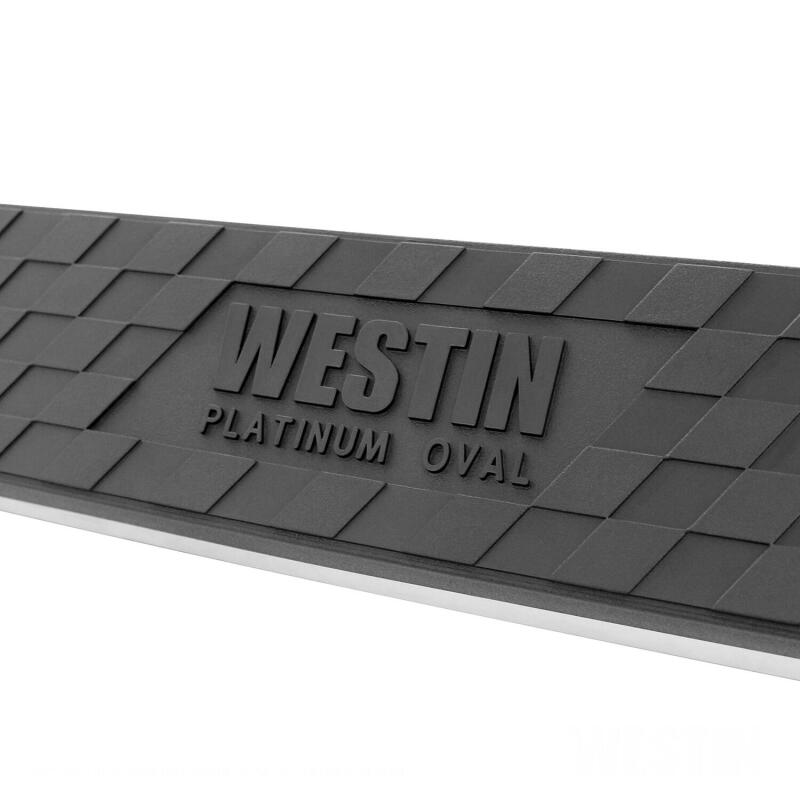 Westin Automotive 21-3565 Nerf Bar4"; Platinum; With Step Pads; 2009-2018 Dodge/Ram 1500 Crew Cab