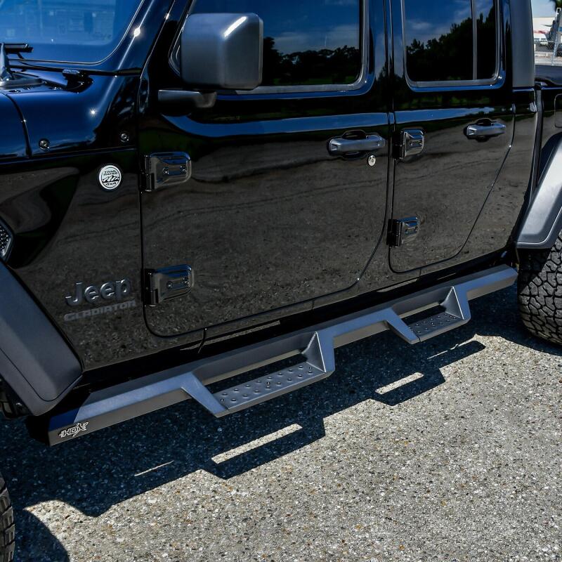 Westin Automotive 56-14165 Nerf Bar; HDX; With Drop Step Plates; 3 Inch; 2020+ Jeep Gladiator