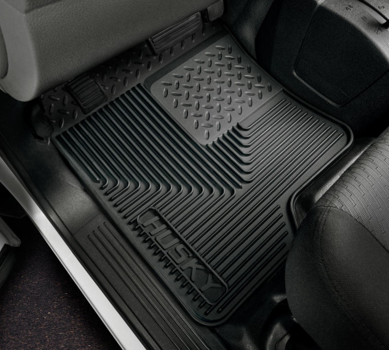 Husky Liner 51041 Floor Mat; Heavy Duty Floor Mats ™; 94-01 Dodge Ram 1500/2500/3500/80-96 Ford Bronco Heavy Duty Black Front Floor Mats