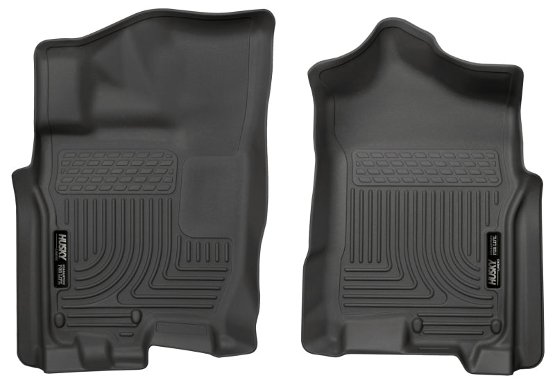 Husky Liner 13601 Floor Liner; WeatherBeater™; 2016-2024 Nissan Titan XD Crew Cab