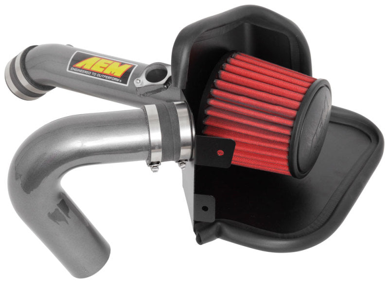 AEM Induction 21-837C Cold Air Intake; Gunmetal Grey Aluminum Tube