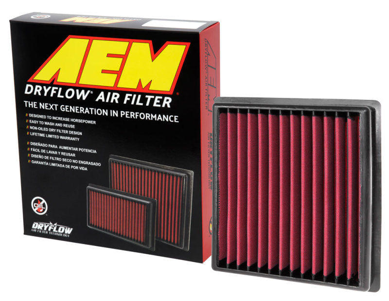 AEM Induction 28-50092 Air Filter; Dryflow ®; Washable