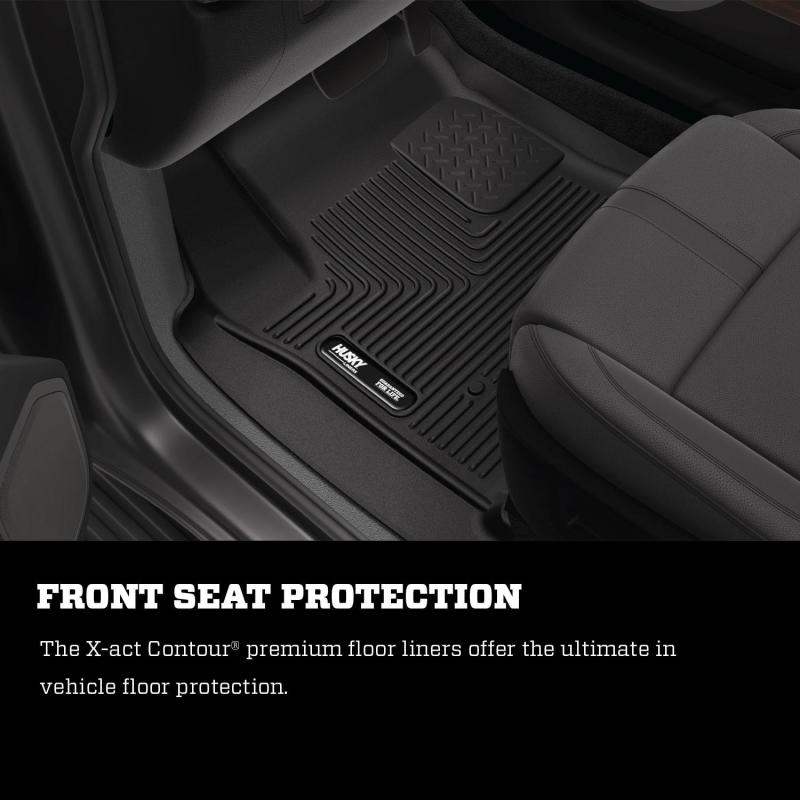 Husky Liner 54208 Floor Liner; X-act Contour™; 19-25 Chevrolet Silverado 1500 CC