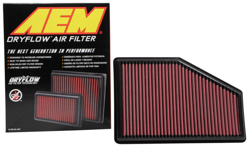 AEM Induction 28-50049 Air Filter; Dryflow ®; Washable