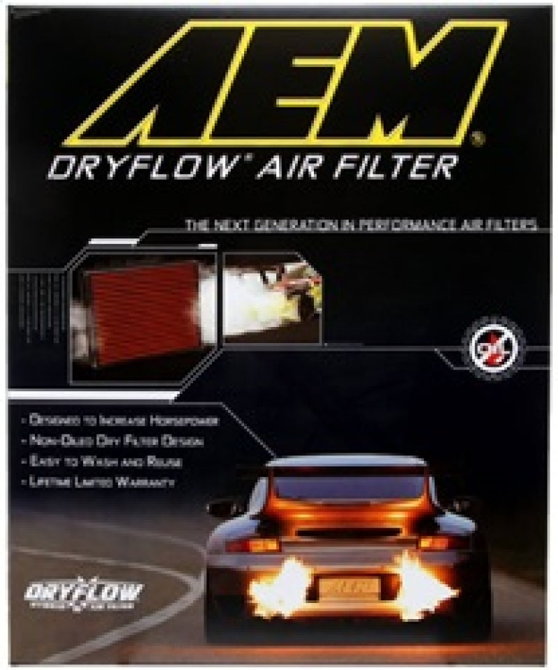 AEM Induction 28-20387 Air Filter; Dryflow ®; Washable