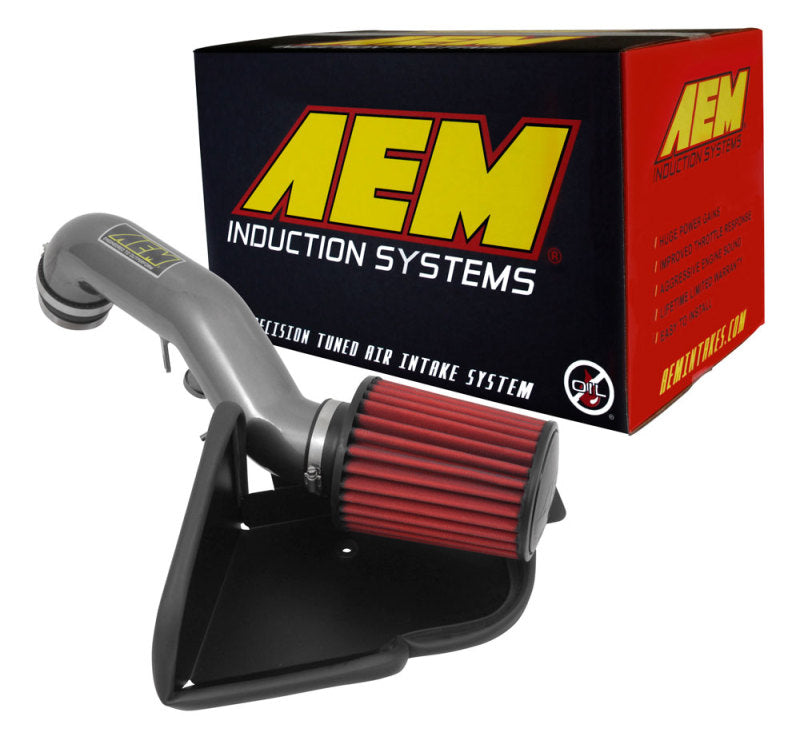 AEM Induction 21-802C Cold Air Intake; Gunmetal Gray Aluminum Tube