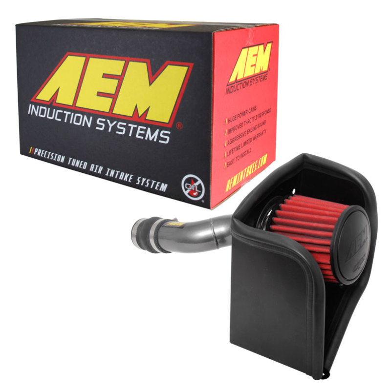 AEM Induction 21-830C Cold Air Intake; Gunmetal Gray Aluminum Tube