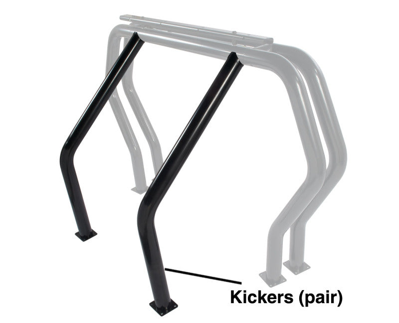 Go Rhino 9370B Roll Bar Component; Pair of Kickers
