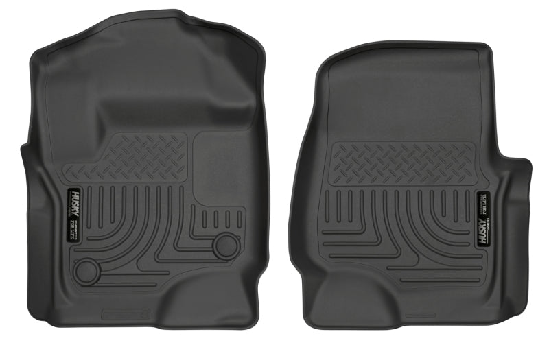 Husky Liner 13301 Floor Liner; WeatherBeater™; 2017-2025 Ford Super Duty (Crew Cab / Super Cab)