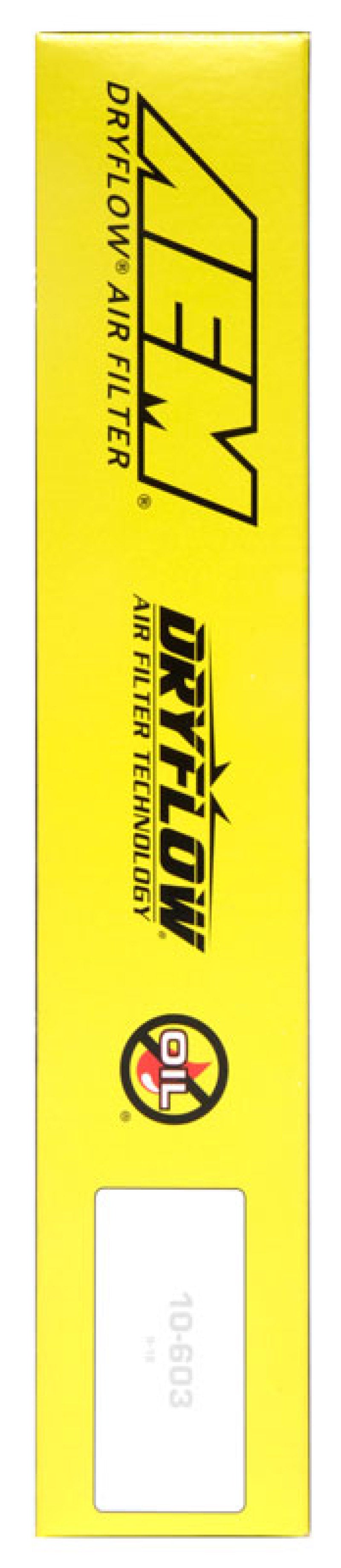 AEM Induction 28-50060 Air Filter; Dryflow ®; Washable