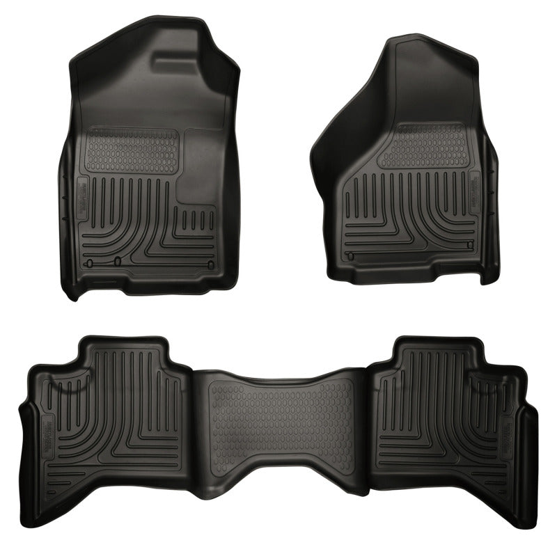 Husky Liner 98031 Floor Liner; WeatherBeater™;03-08 Dodge Ram 1500/2500/3500 Quad Cab