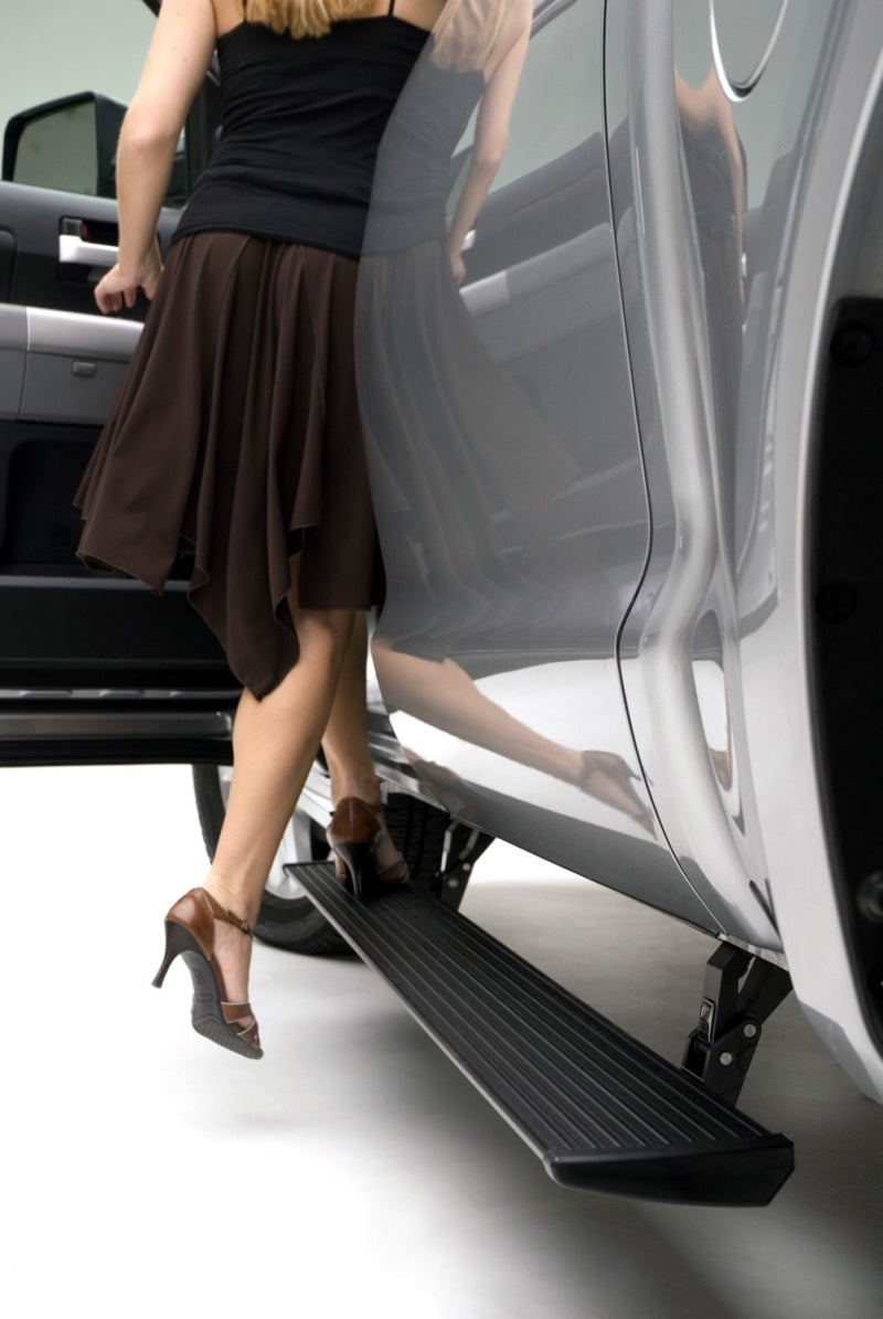 Amp Research 75137-01A Running Board; PowerStep ™; Textured; Black