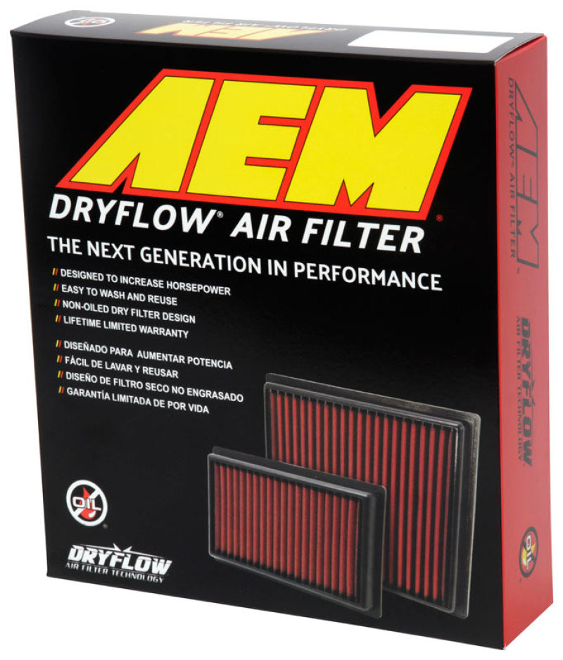 AEM Induction 28-50092 Air Filter; Dryflow ®; Washable