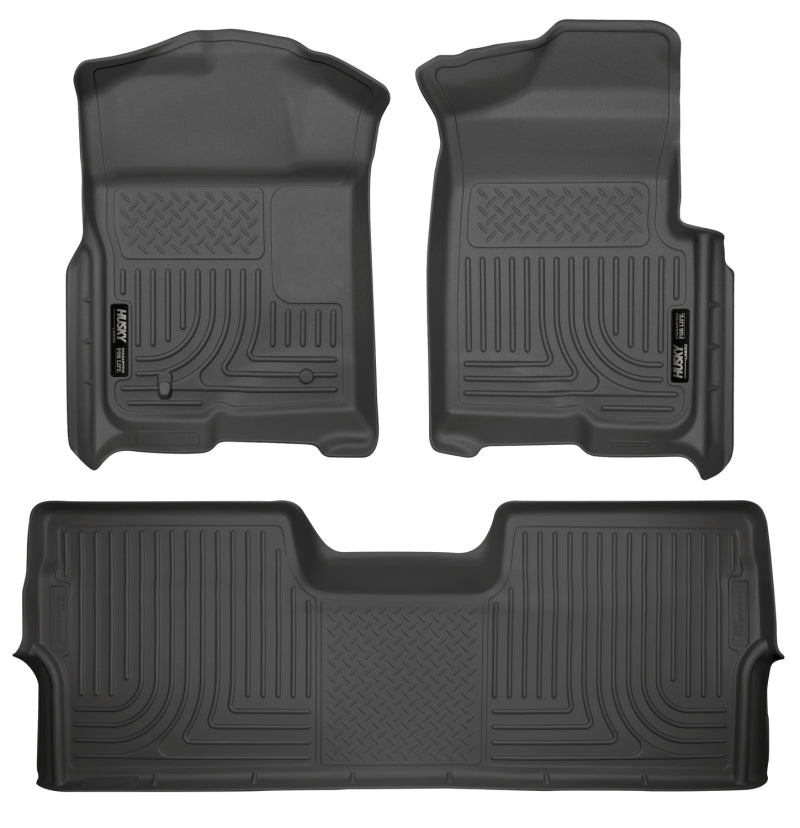 Husky Liner 98331 Floor Liner; WeatherBeater™; 09-14 Ford F-150 Super Crew Cab