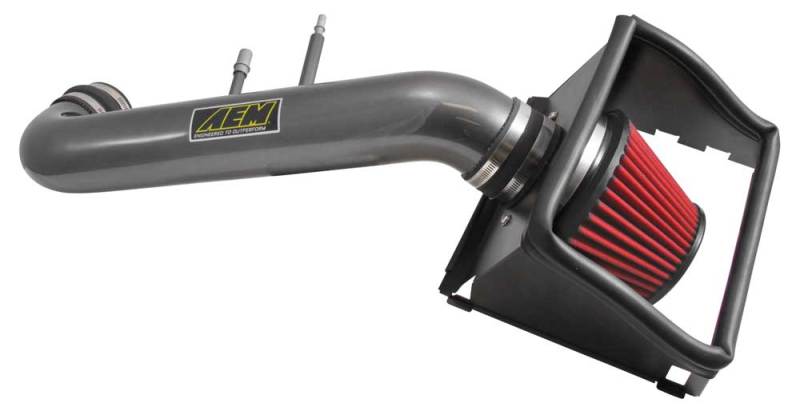 AEM Induction 21-8129DC Cold Air Intake; Brute Force ®; Gunmetal Gray Aluminum Tube