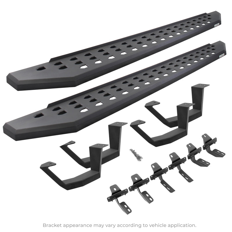 Go Rhino 6944368720PC Running Board; RB20; With Drop Down Steps