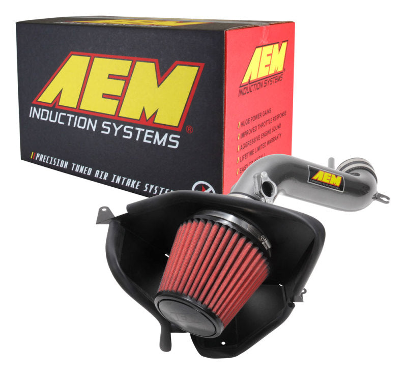 AEM Induction 21-827C Cold Air Intake; Gunmetal Gray Aluminum Tube