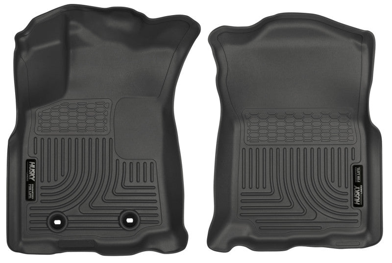 Husky Liner 13951 Floor Liner; WeatherBeater™; 2016-2017 Toyota Tacoma w/ Auto Trans