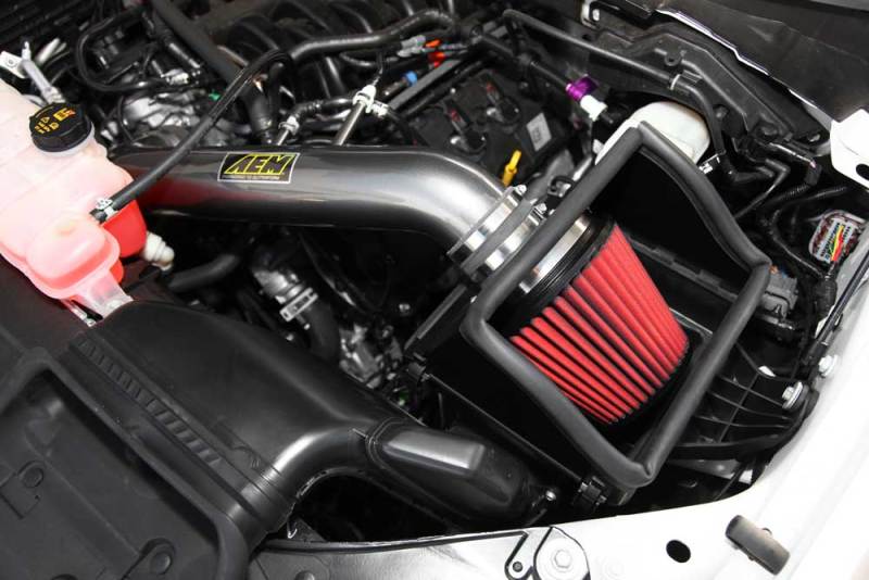 AEM Induction 21-8129DC Cold Air Intake; Brute Force ®; Gunmetal Gray Aluminum Tube