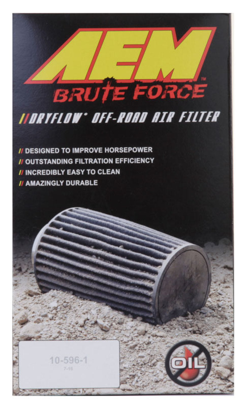 AEM Induction 21-2047BF Air Filter; Brute Force ®; Black
