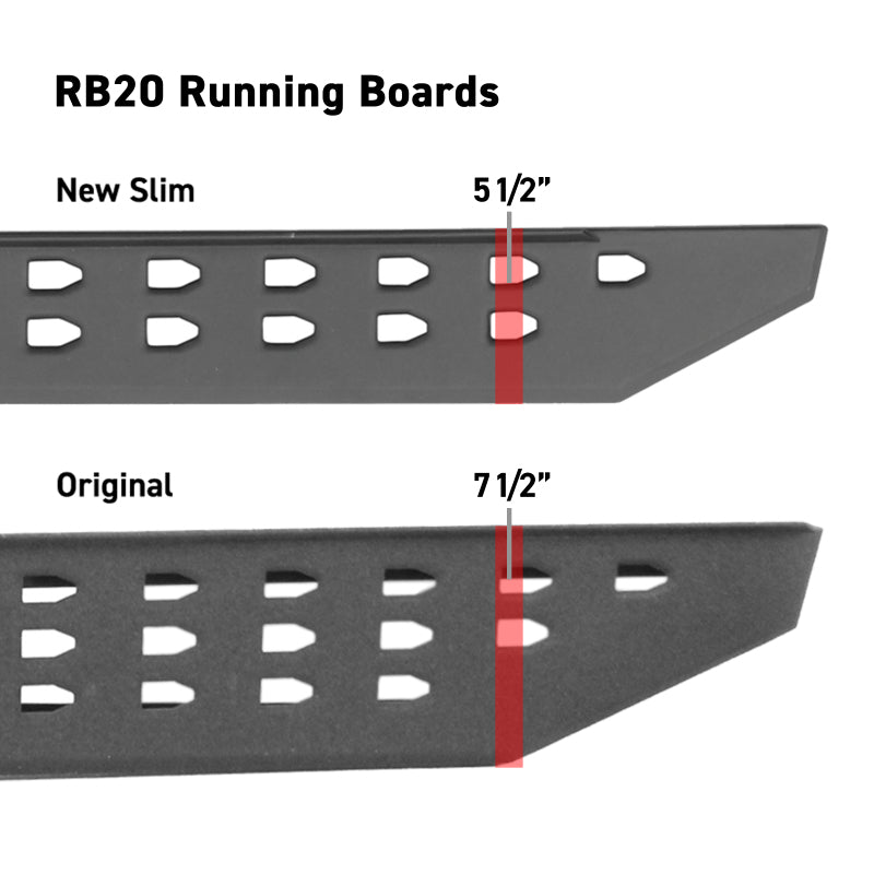 Go Rhino 69443687ST Running Board; RB20 Slim Line