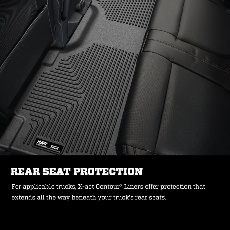 Husky Liner 53361 Floor Liner; X-act Contour™; 17-25 Ford Super Duty Crew Cab