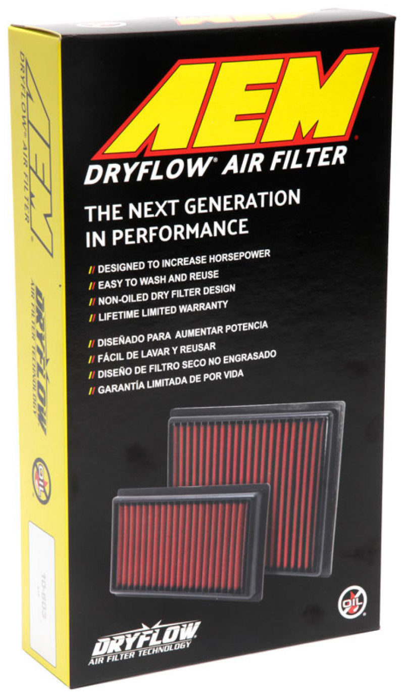 AEM Induction 28-50060 Air Filter; Dryflow ®; Washable