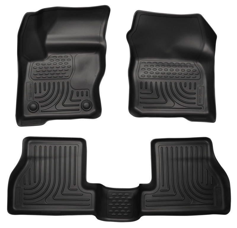 Husky Liner 98771 Floor Liner; WeatherBeater™; 2012-2015 Ford Focus (4DR/5DR)