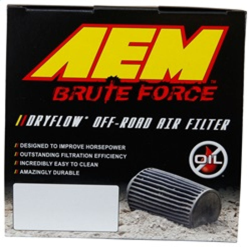 AEM Induction 21-204BF Air Filter; Brute Force ®; Black