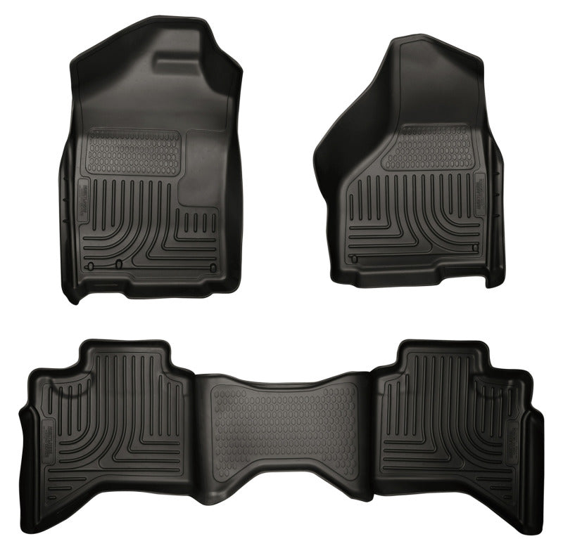 Husky Liner 98031 Floor Liner; WeatherBeater™;03-08 Dodge Ram 1500/2500/3500 Quad Cab