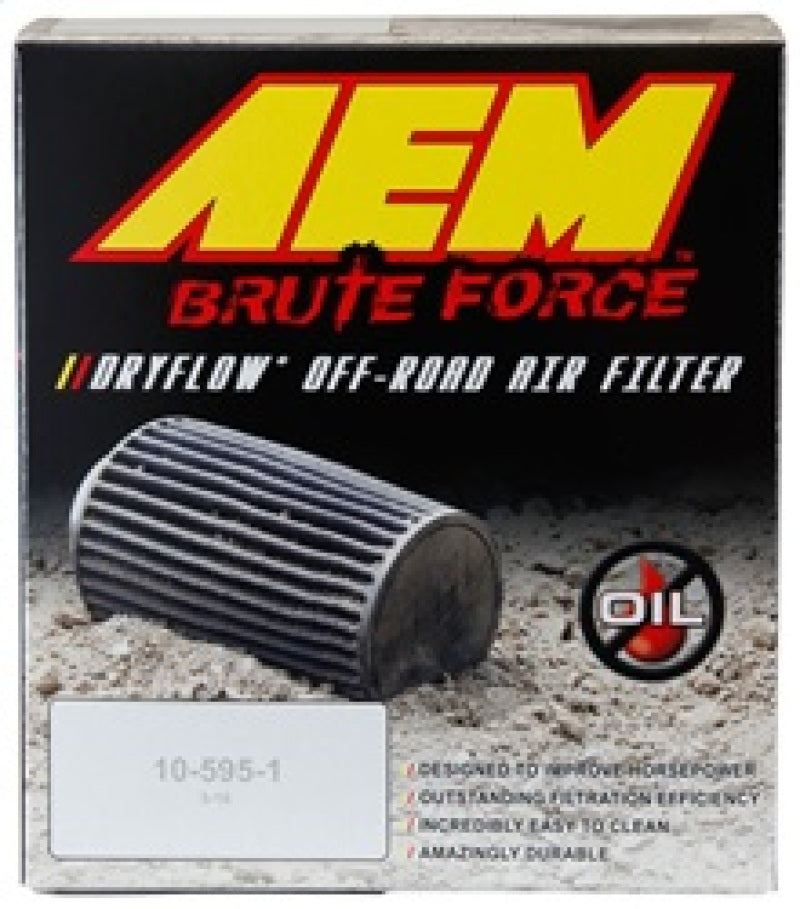 AEM Induction 21-203BF Air Filter; Brute Force ®; Black