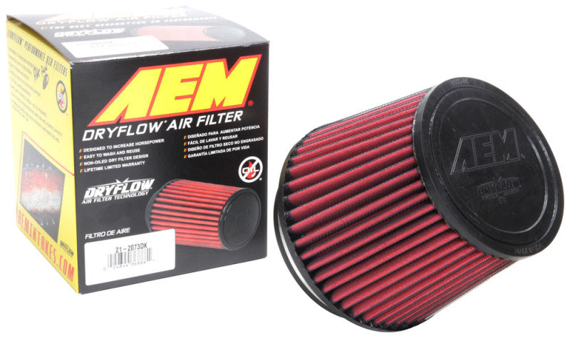AEM Induction 21-2073DK Air Filter; Dryflow ®; Washable