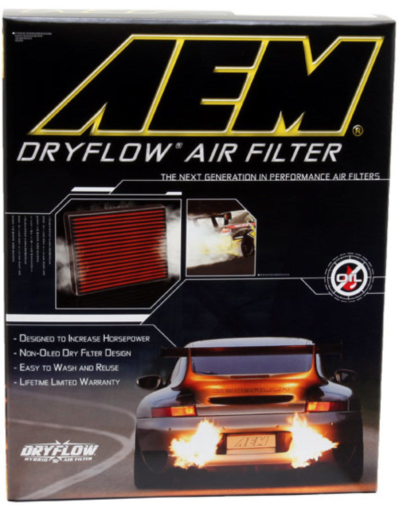 AEM Induction 28-50099 Air Filter; Dryflow ®; Washable