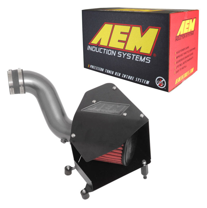 AEM Induction 21-848C Cold Air Intake; Gunmetal Grey Aluminum Tube