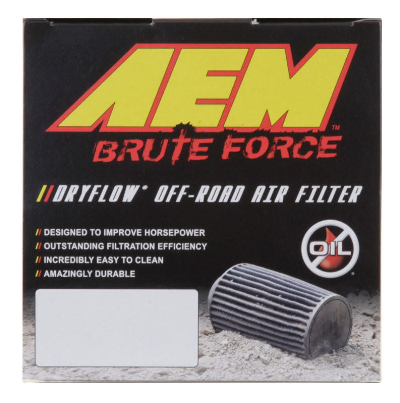 AEM Induction 21-2049BF Air Filter; Brute Force ®; Black
